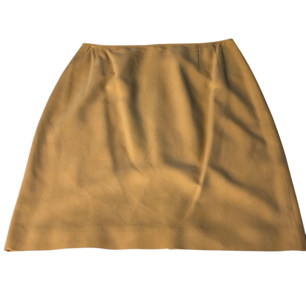 EMANUEL Emanuel Ungaro Banana Yellow Silk Skirt